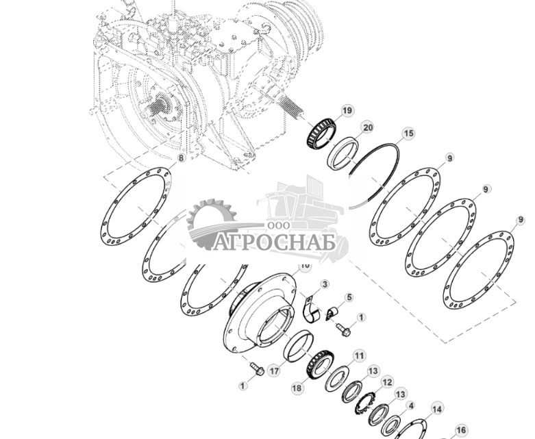 Дифференциал картера коробки передач двигателя, Tier 2 и Final Tier 4 (3 из 4) - ST867467 58.jpg